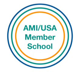 AMI/USA Member School Seal, transparent background.